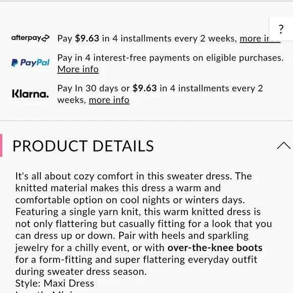 Boohoo Cozy Black Knit Sweater Dress - Picture 4 of 7